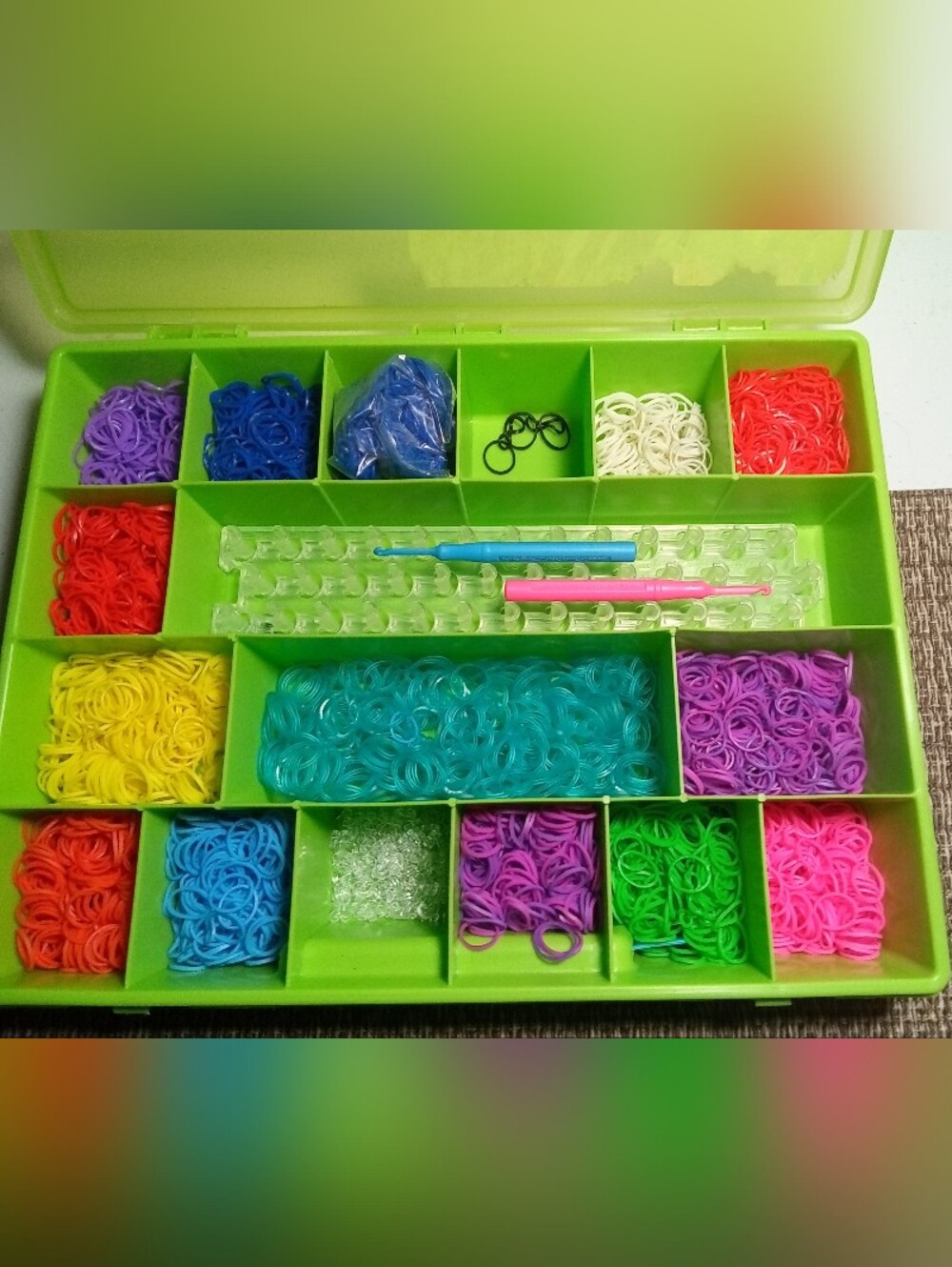 Loom Band Bracelet Keychain Kit Set Storage Case Hook Loop Craft Hair Braids